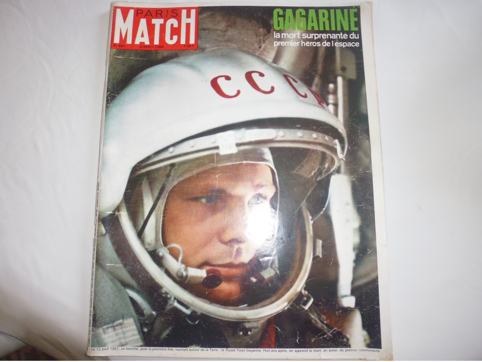 Paris Match 991-1968-mort Gagarine-toulouse-viet-nam,duncan-france Rugby Grand Chelem-postercamberabero-ile De Paques- - Allgemeine Literatur