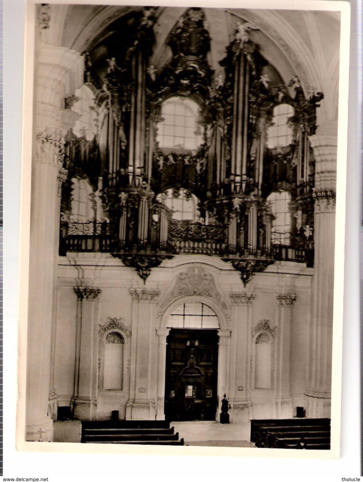 Allemagne-WEINGARTEN(Ravensburg) Benediktinerabtei-basilika /Orgel-Orgue-1737-1750-timbre Fiscal "2 Notopfer Berlin"1950 - Ravensburg