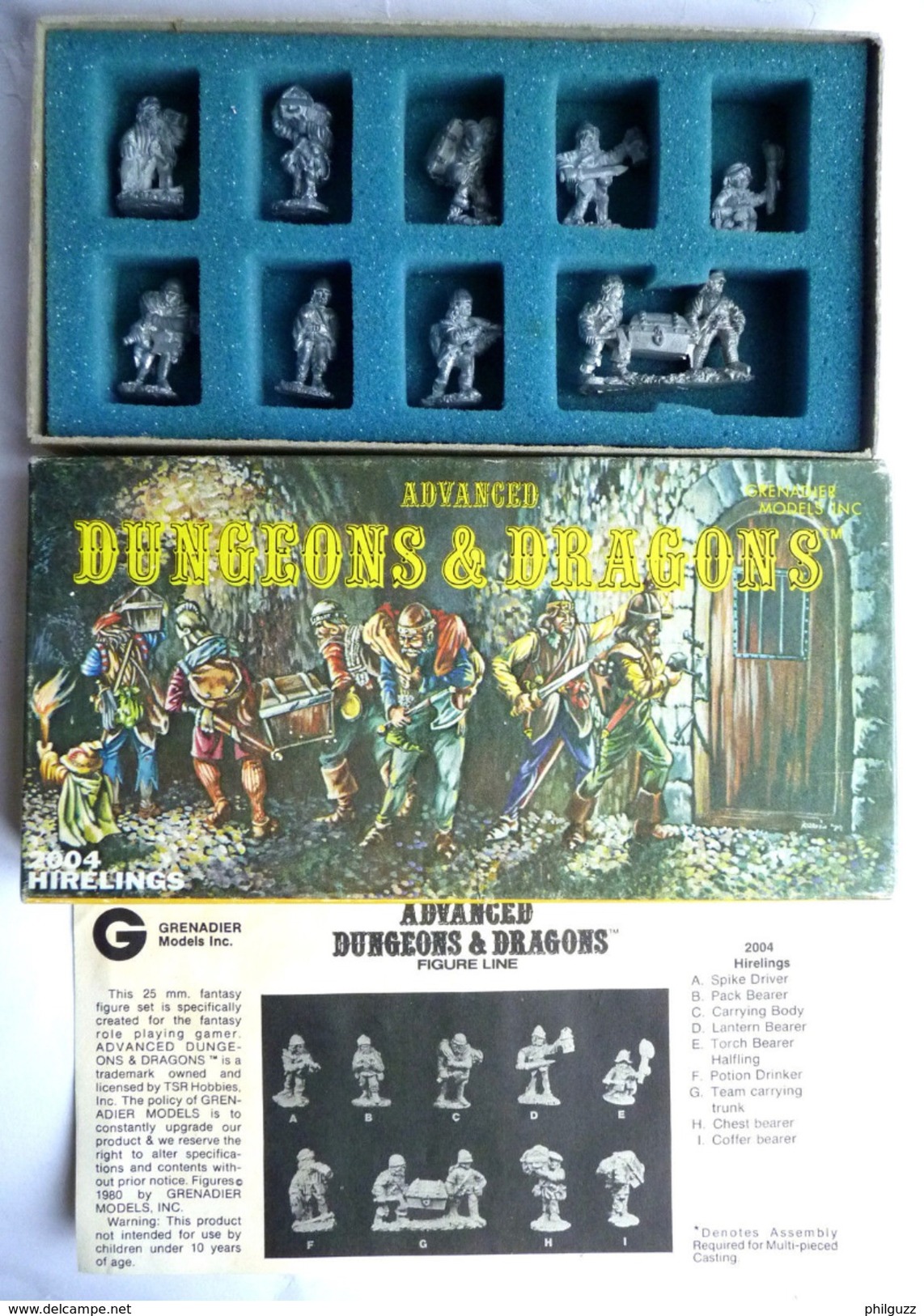 Rare Advanced Dungeons And Dragons 2004 Hirelings Grenadier Figures En Boîte - Video Games