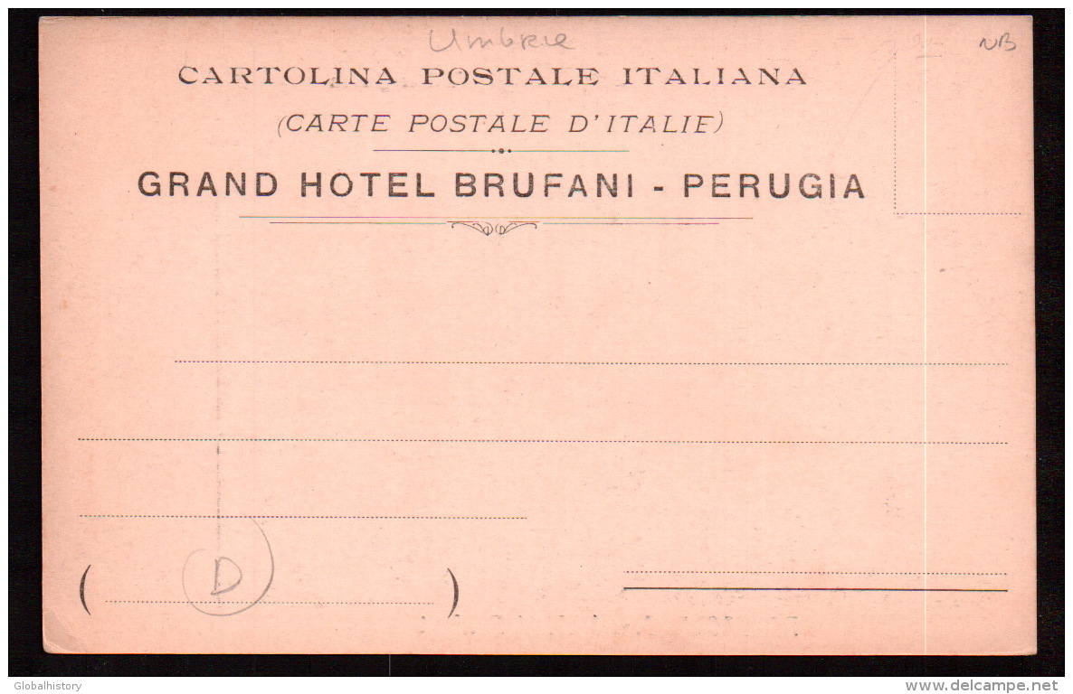 DD1482 - PERUGIA - GRAND HÔTEL BRUFANI - Perugia