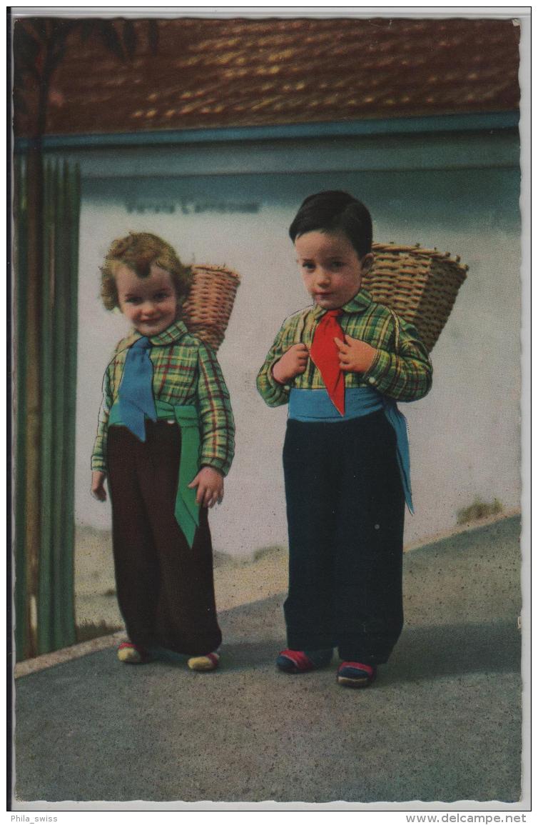 Saluti Dal Ticino - Zwei Kleine Kinder In Tessiner Tracht - Sonstige & Ohne Zuordnung