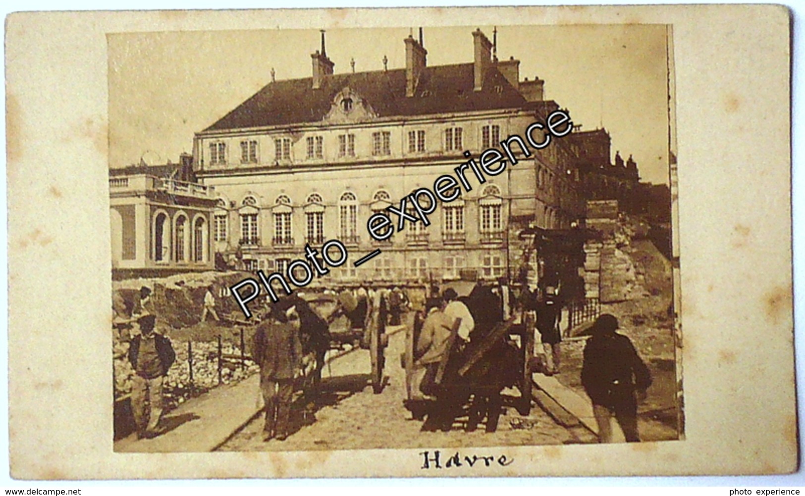 Photo Cdv XIX Chantier Architecture 1860 1870 LE HAVRE Seine Maritime 76 Normandie - Old (before 1900)