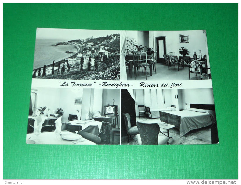Cartolina Bordighera - La Terrasse ( Via Pasteur ) 1970 - Imperia
