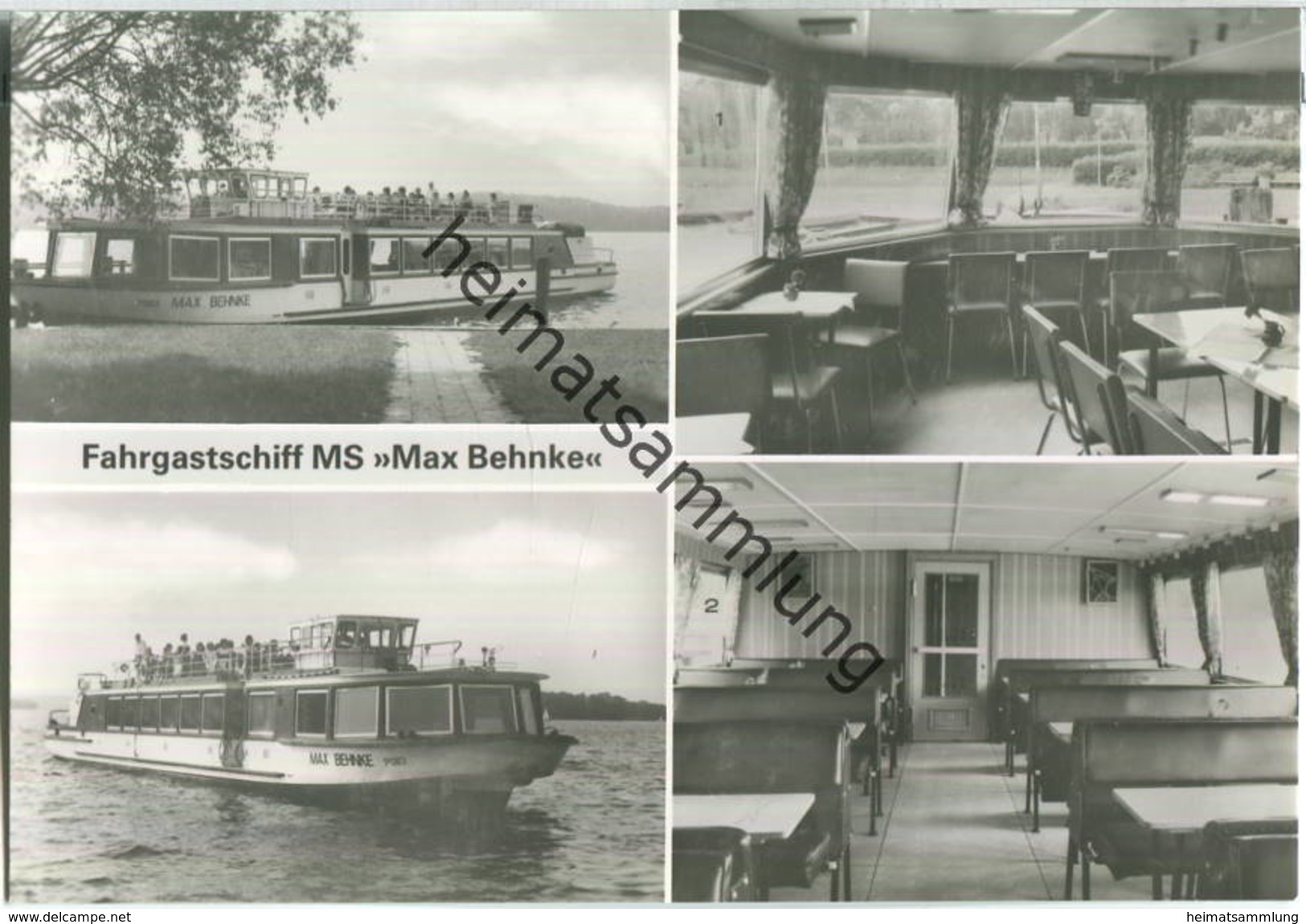 Bad Saarow - Fahrgastschiff MS Max Behnke - Foto-Ansichtskarte - Bad Saarow