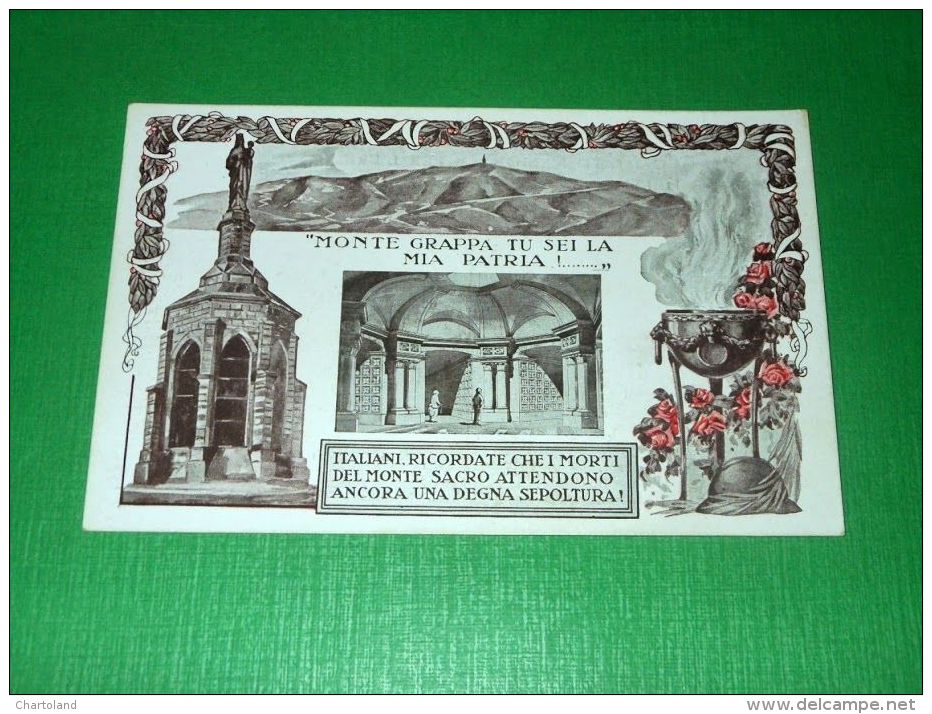 Cartolina Comitato Naz. Per L' Erezione Del Monumento Ossario Sul Grappa 1925 Ca - Treviso