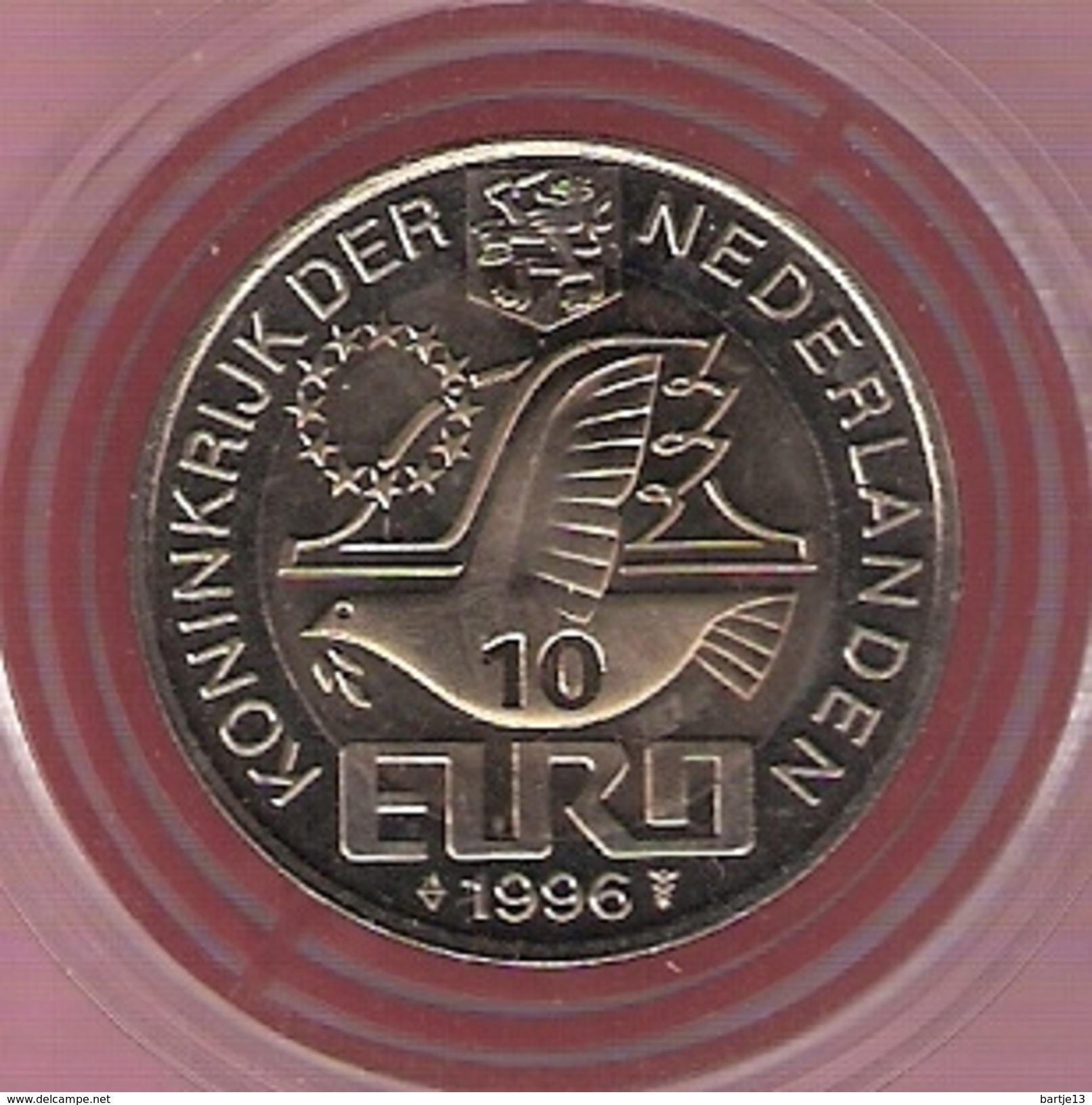 NEDERLAND 10 EURO 1996 WILLEM BARENTSZ BIMETAAL - Autres & Non Classés