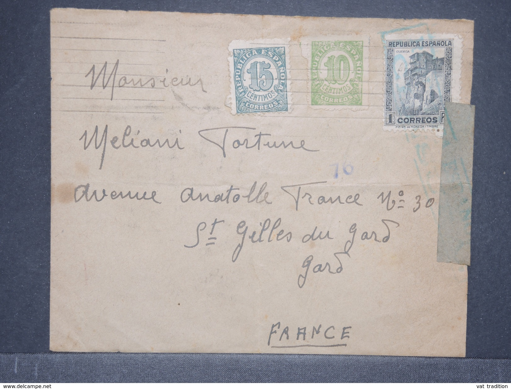 Espagne - Enveloppe De Barcelone Pour La France En 1938 Avec Censure - L 8445 - Republikanische Zensur