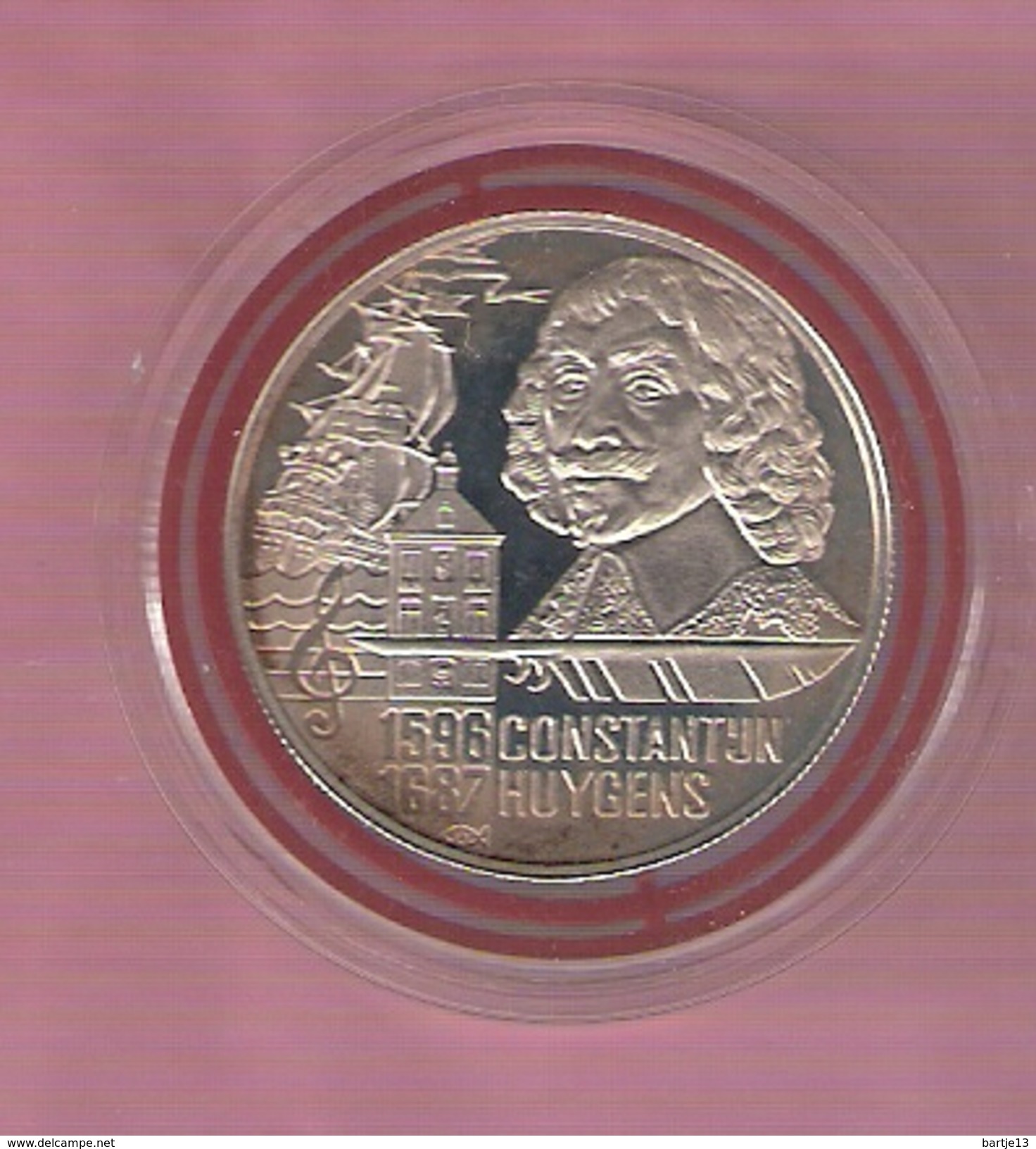 NEDERLAND 20 EURO 1996 CONSTATIJN HUIJGENS ZILVER - Autres & Non Classés