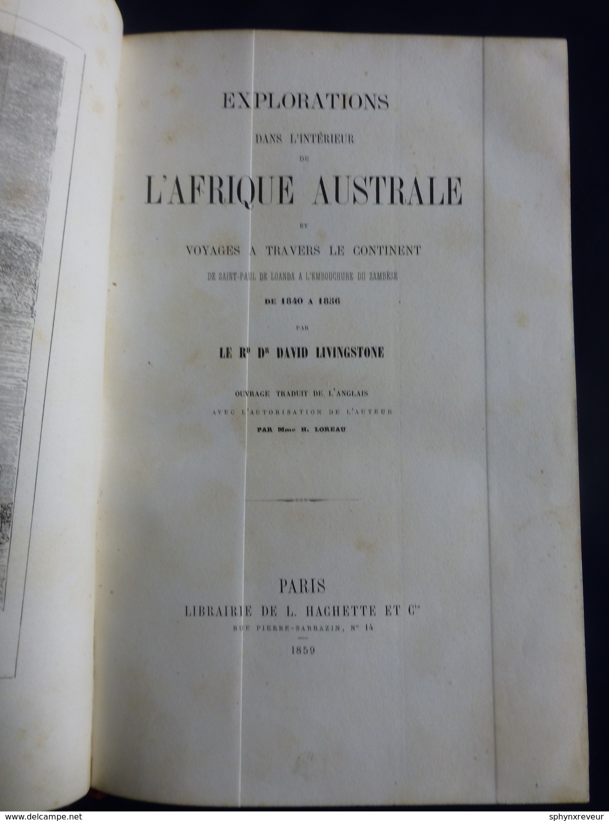 Explorations Dans L'intérieur De L'Afrique Australe Par Livingstone - 1801-1900