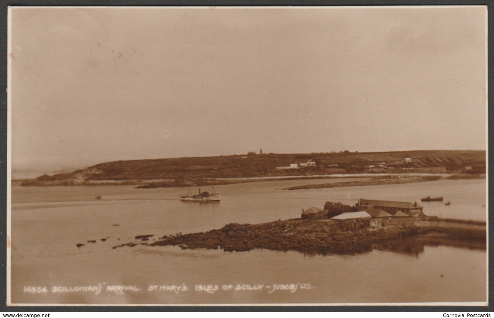 Scillonian's Arrival, St Mary's, Isles Of Scilly, 1918 - Judges RP Postcard - Scilly Isles