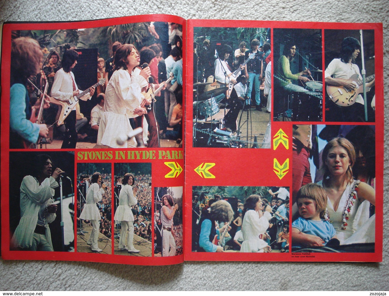 Rolling Stones At Hyde Park, Muziek Express Magazine, September 1969 - Plakate & Poster