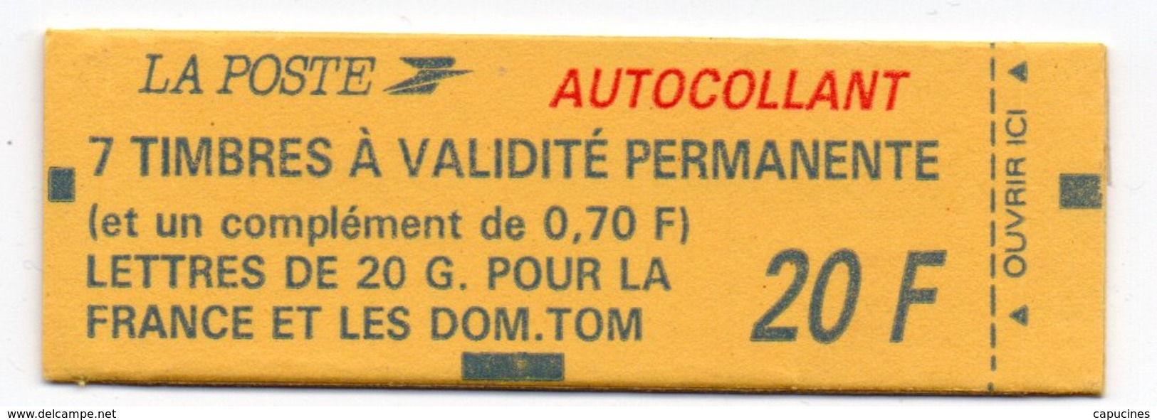 M. DE BRIAT: Carnet à 20F Contenant 1 Bande De 4x "n° 2807" Et 1 Vignet. + 1 Bande De 3x "2807" Et 1x "2824" Et 1 Vignet - Autres & Non Classés