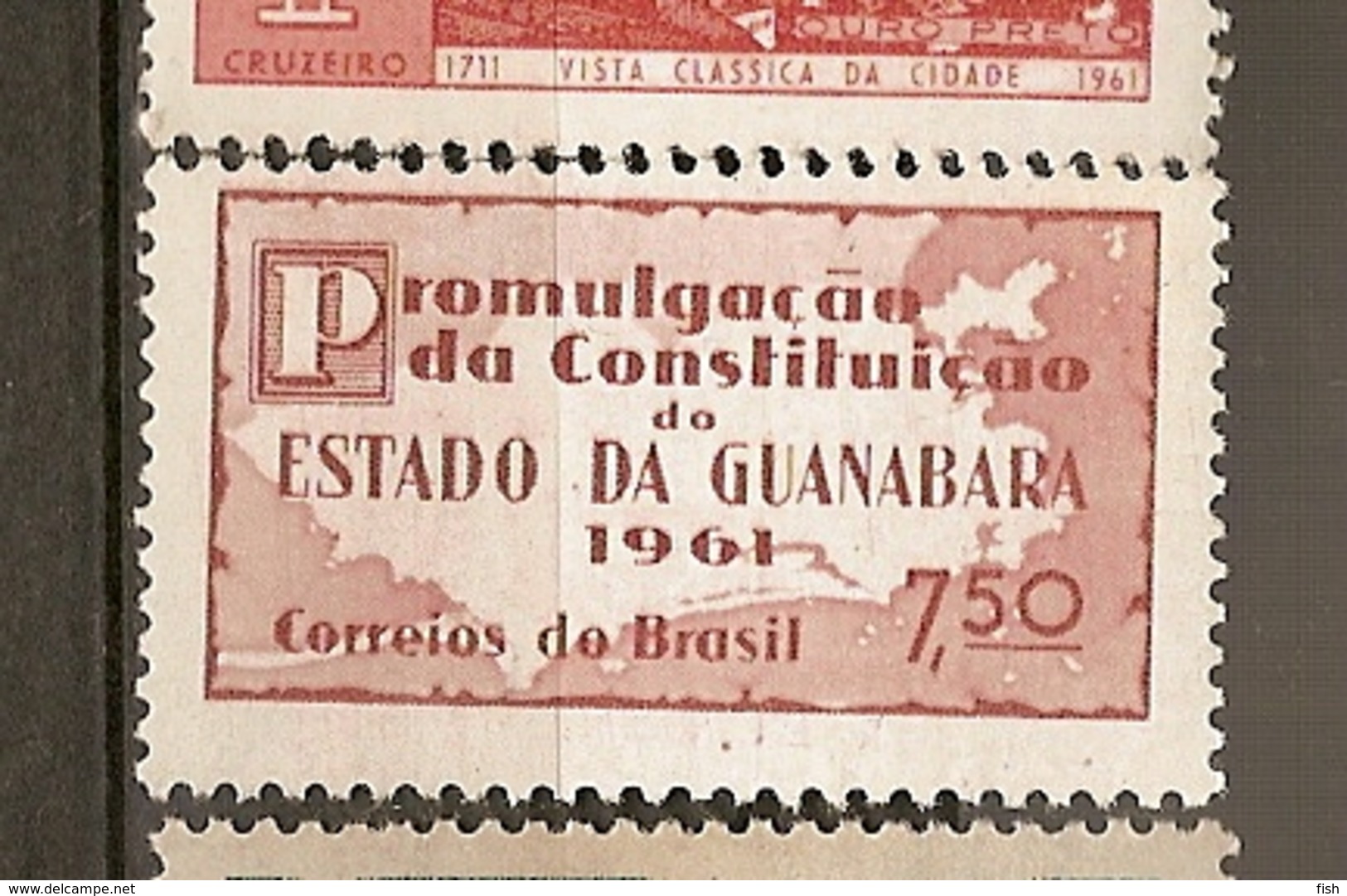 Brazil ** & Promulgation Of The Constitution Of The State Of Guanabara 1961 (702) - Altri & Non Classificati
