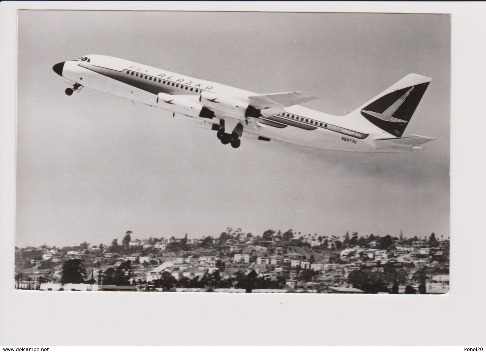 Vintage Rppc Convair 880 Jetliner Air Alaska Aircraft - 1946-....: Moderne