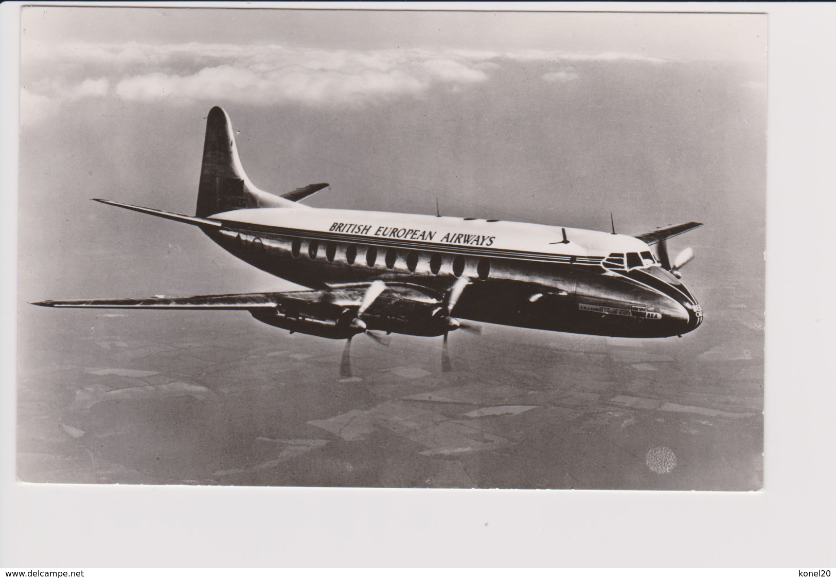 Vintage Rppc Vickers Armstrong Viscount 700 BEA B.E.A. British European Airways Aircraft - 1946-....: Moderne