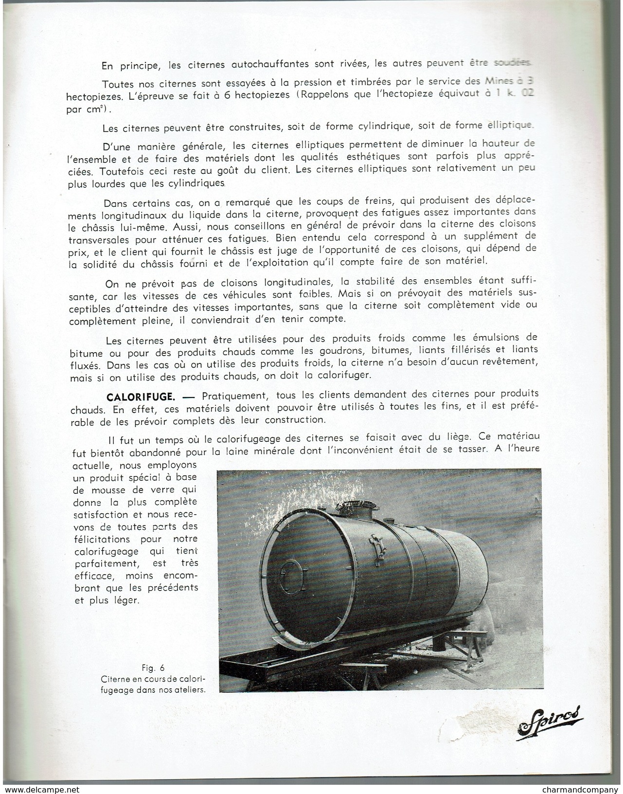 1939, Catalogue SPIROS De Matériels Pour Construction Et Entretien Des Routes - Superbes Camions - 24 Pages - 2 Scans - Camions