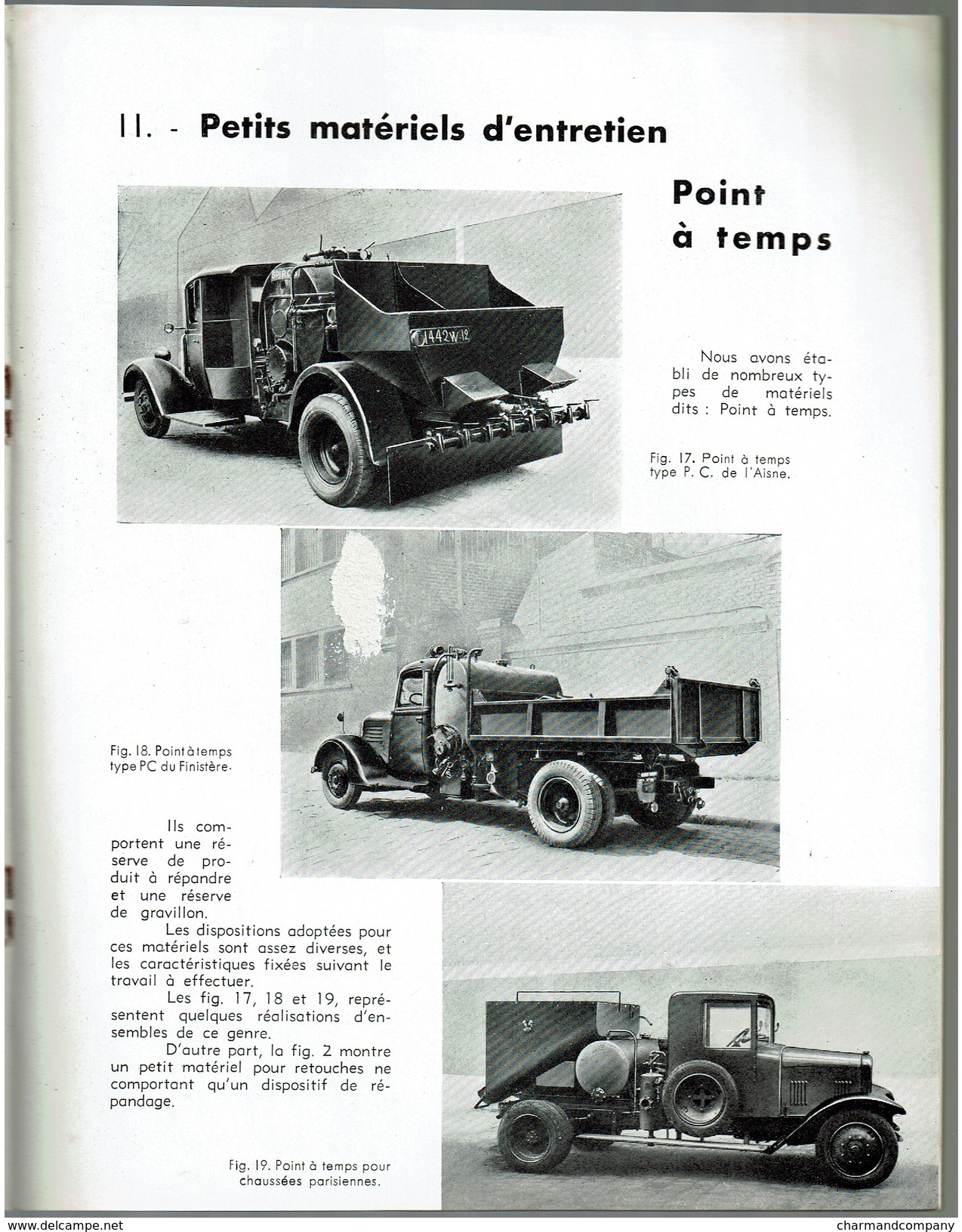 1939, Catalogue SPIROS De Matériels Pour Construction Et Entretien Des Routes - Superbes Camions - 24 Pages - 2 Scans - Vrachtwagens