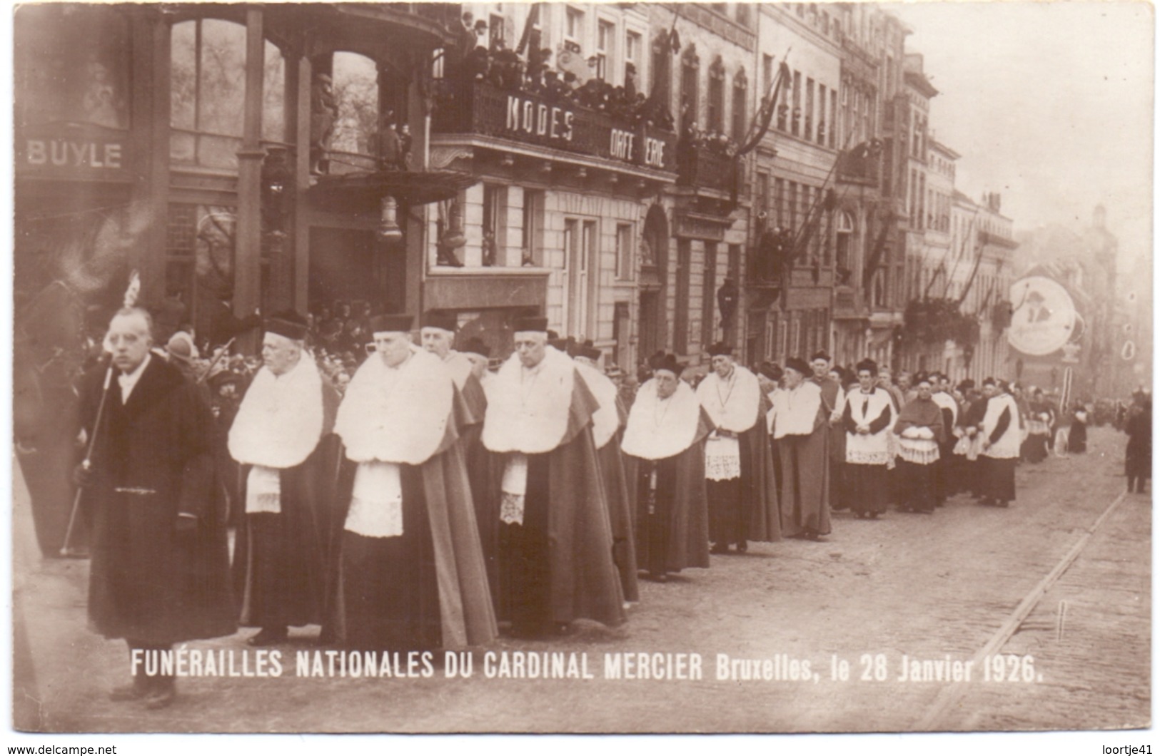 PK - Begrafenis - Funérailles Cardinal Kardinaal Mercier - Brussel Bruxelles 1926 - Funérailles