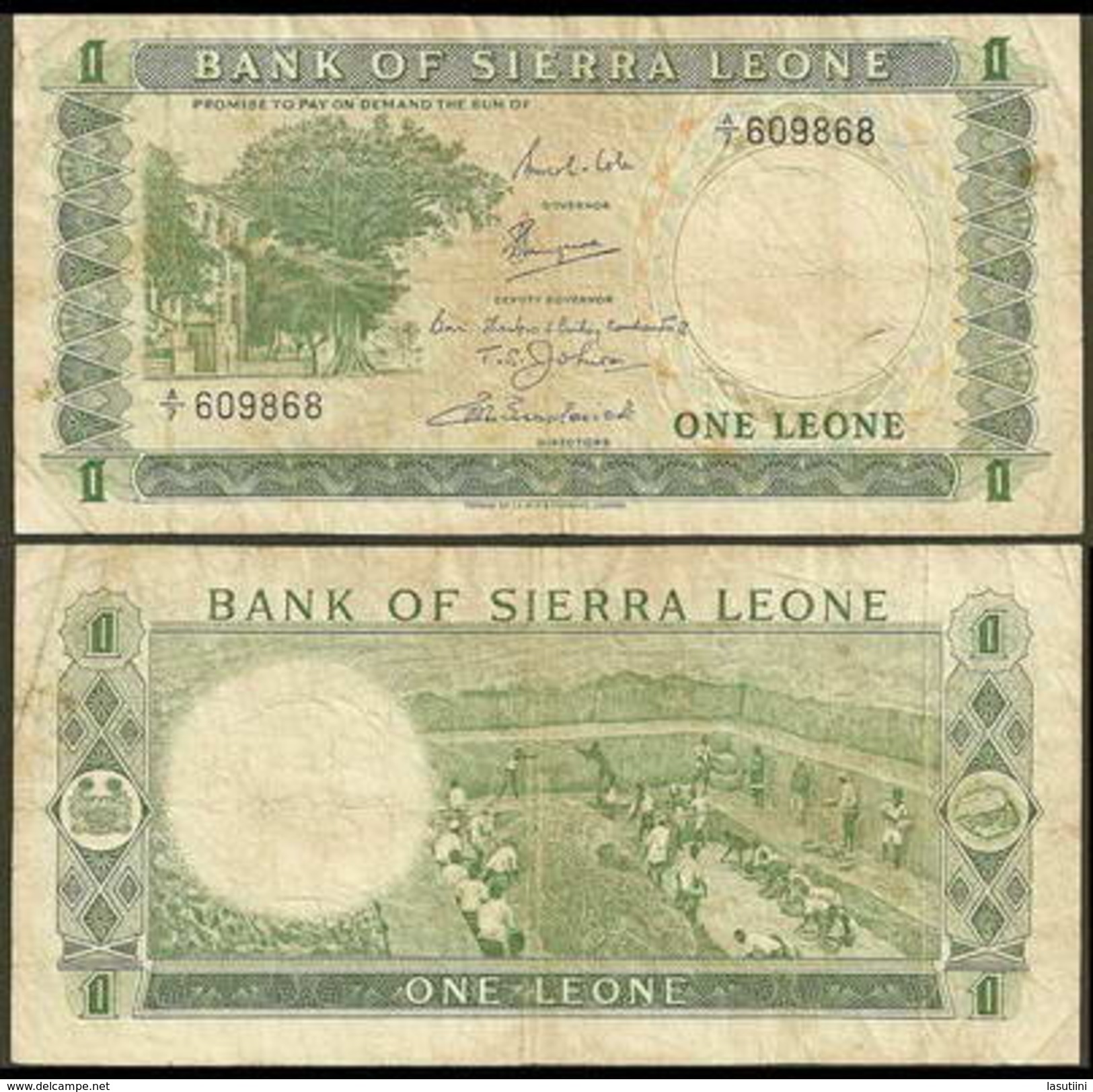 Sierra Leone 1 Leone 1969 F-VF - Sierra Leone