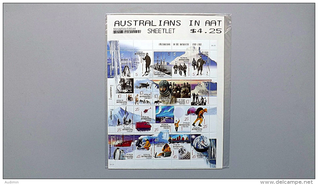 Australisches Antarktis-Territorium AAT 125/44 ++/mnh, 100. Jahrestag Der Ersten Antarktis-Überwinterung - Neufs