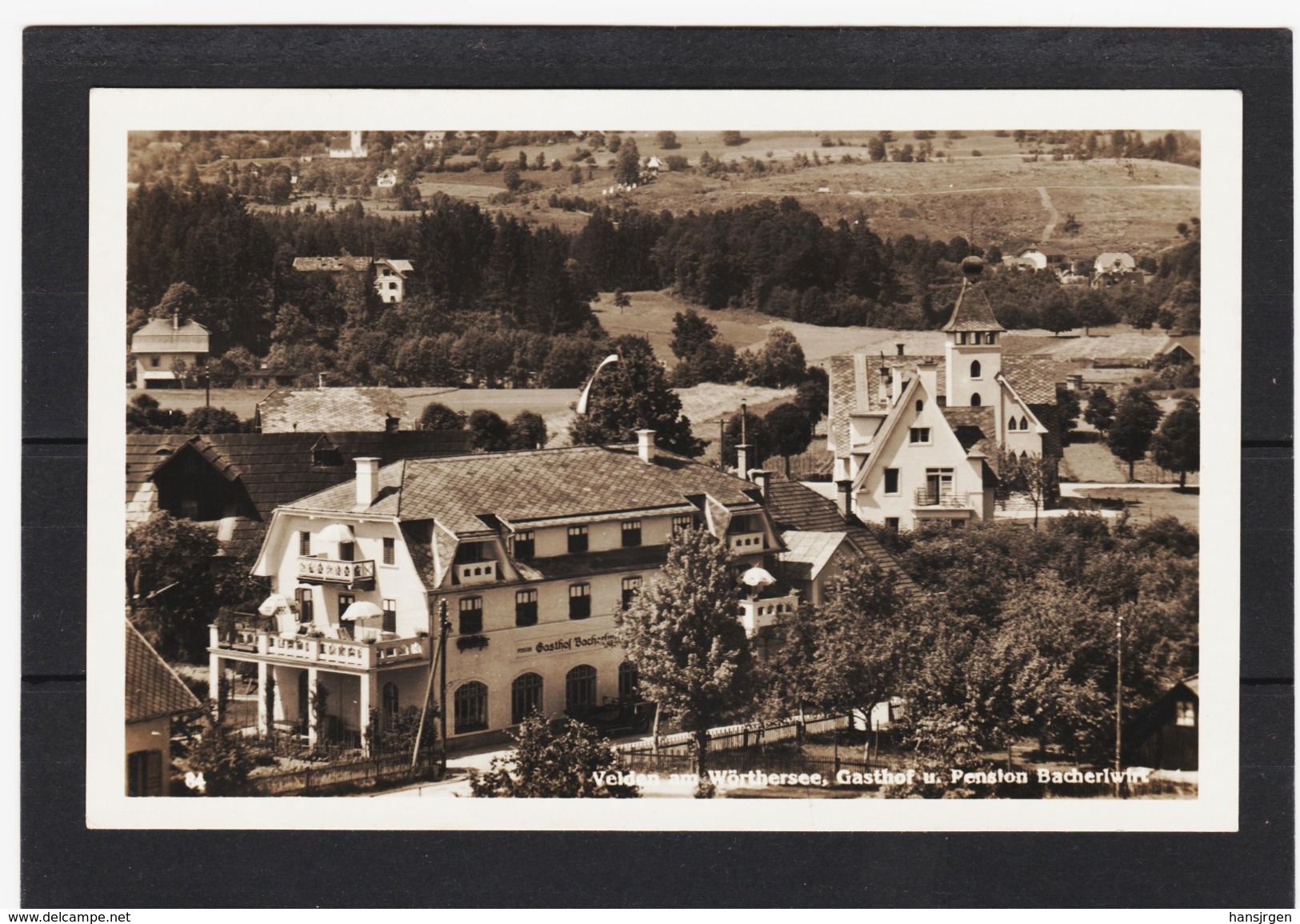 ZAK576  POSTKARTE JAHR 1933 VELDEN  GASTHOF Und PENSION BACHERLWIRT Siehe ABBILDUNG - Velden