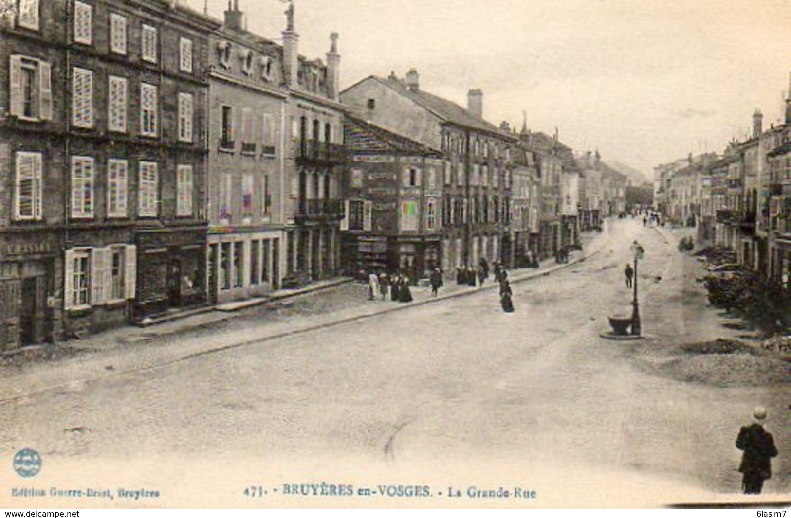 CPA - BRUYERES (88) - Aspect De La Grande-Rue Dans Les Années 20 - Bruyeres