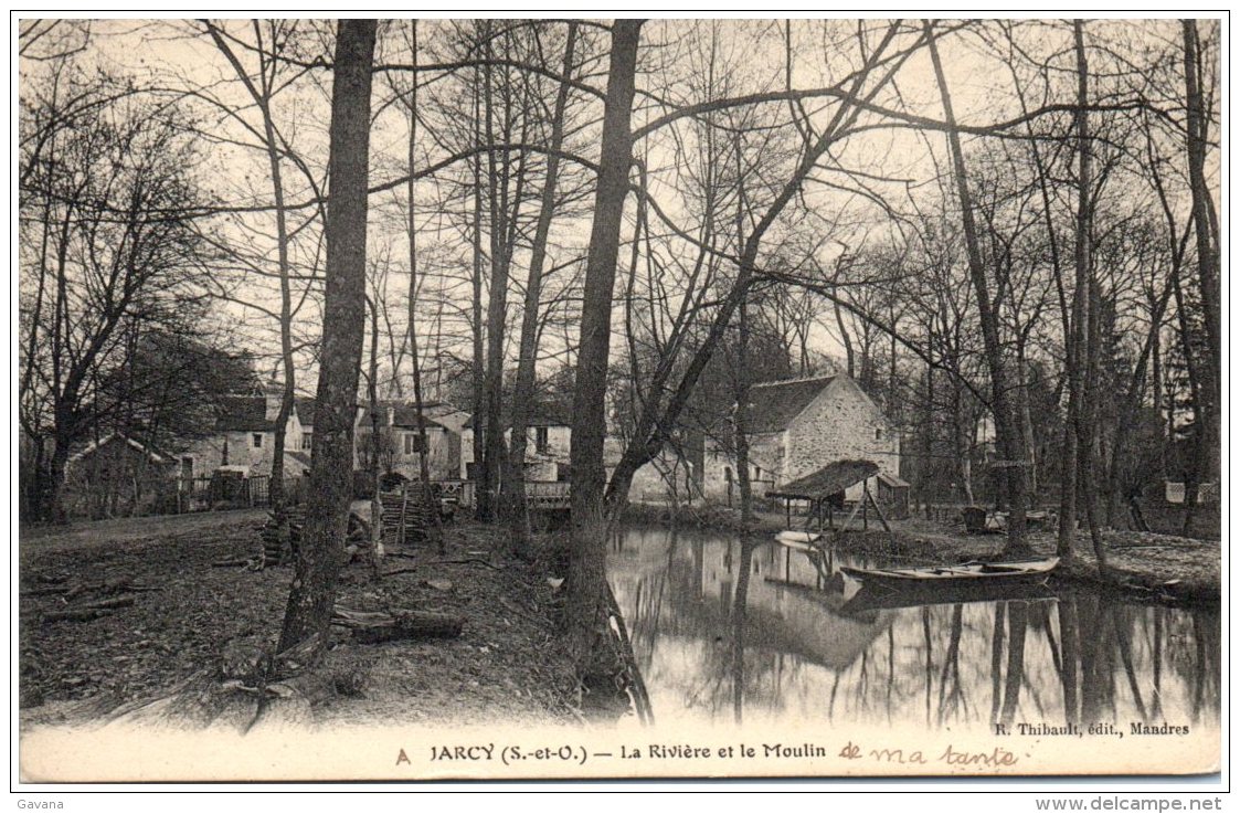 91 JARCY - La Rivière Et Le Moulin   (Recto/Verso) - Otros & Sin Clasificación