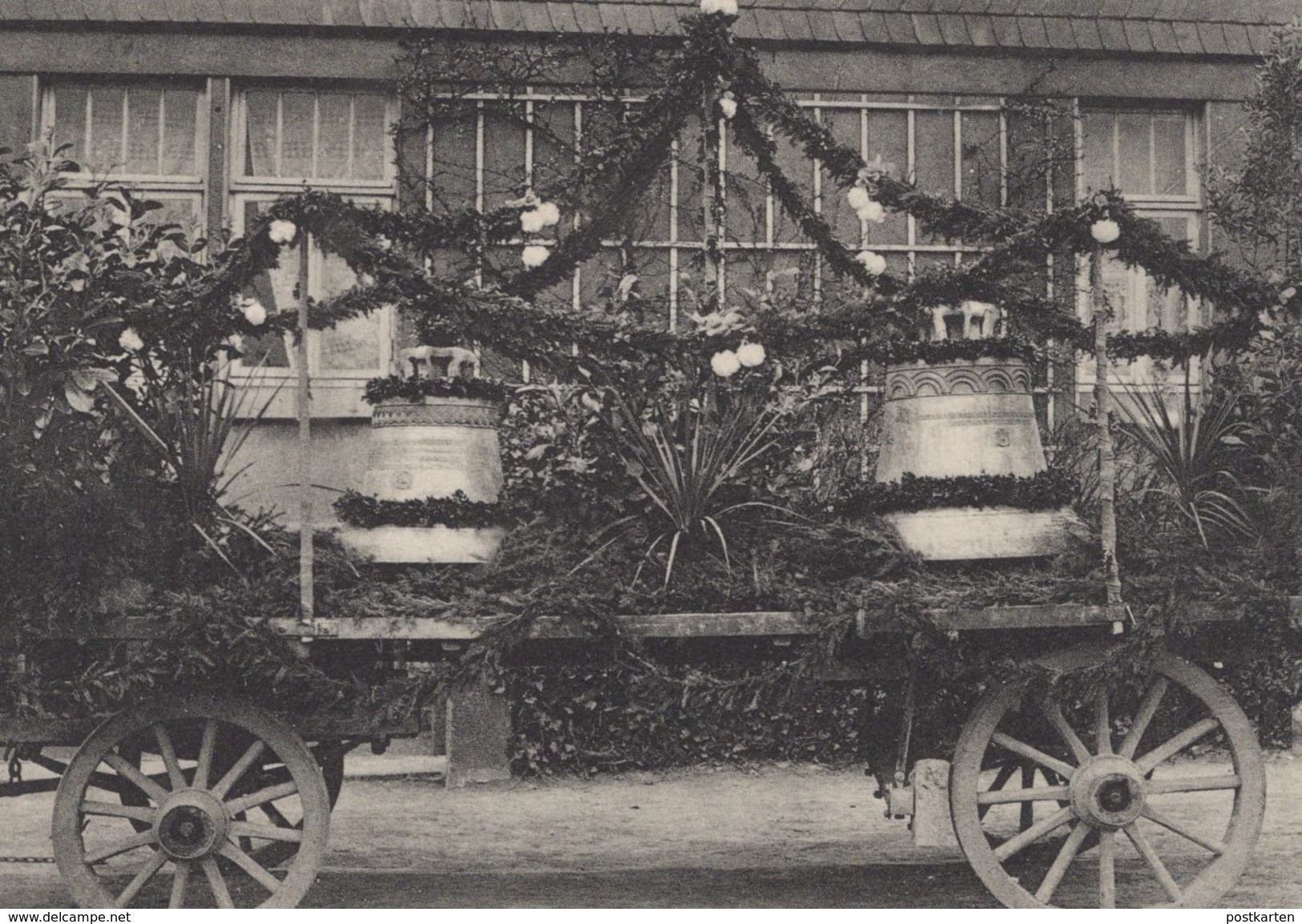 ALTE POSTKARTE GLOCKENWAGEN DREYEN DEN 17. IV. 1927 ENGER Glocke Bell Clarine Cloche Fest Ansichtskarte Cpa AK Postcard - Enger