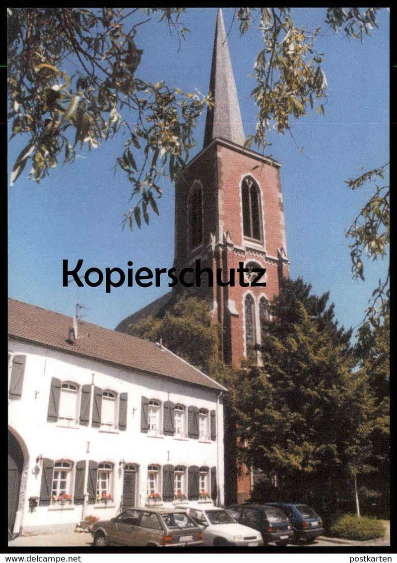 ÄLTERE POSTKARTE BAUDENKMAL IN BARDENBERG MIT PFARRKIRCHE ST. PETER UND PAUL SPD WÜRSELEN PARTEI Cpa AK Postcard - Würselen