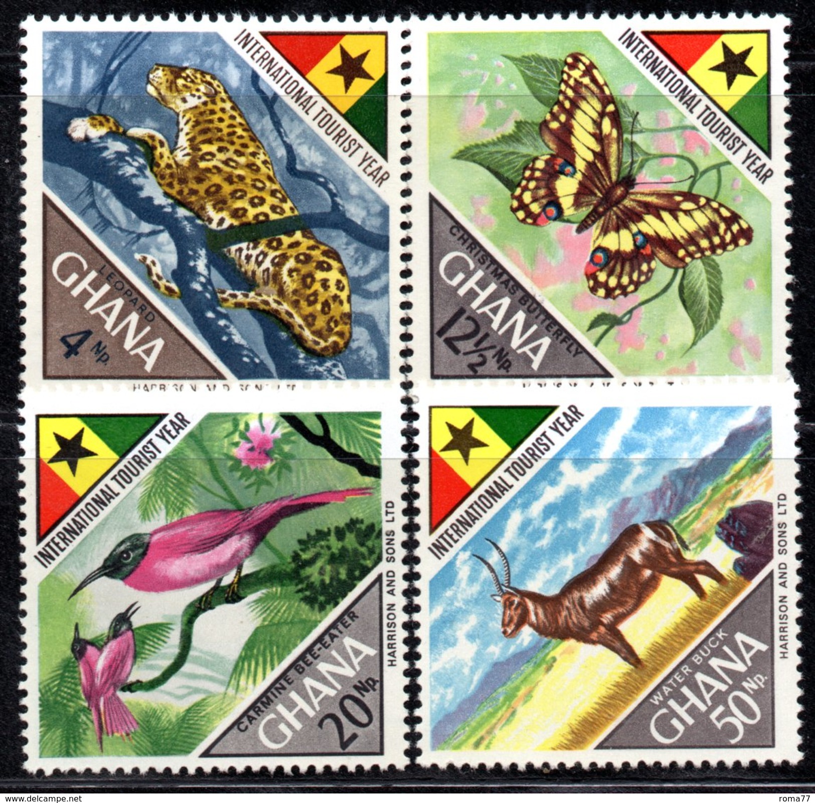 W638 - GHANA 1967 ,  Yvert N. 303/306   ***  Turismo - Ghana (1957-...)