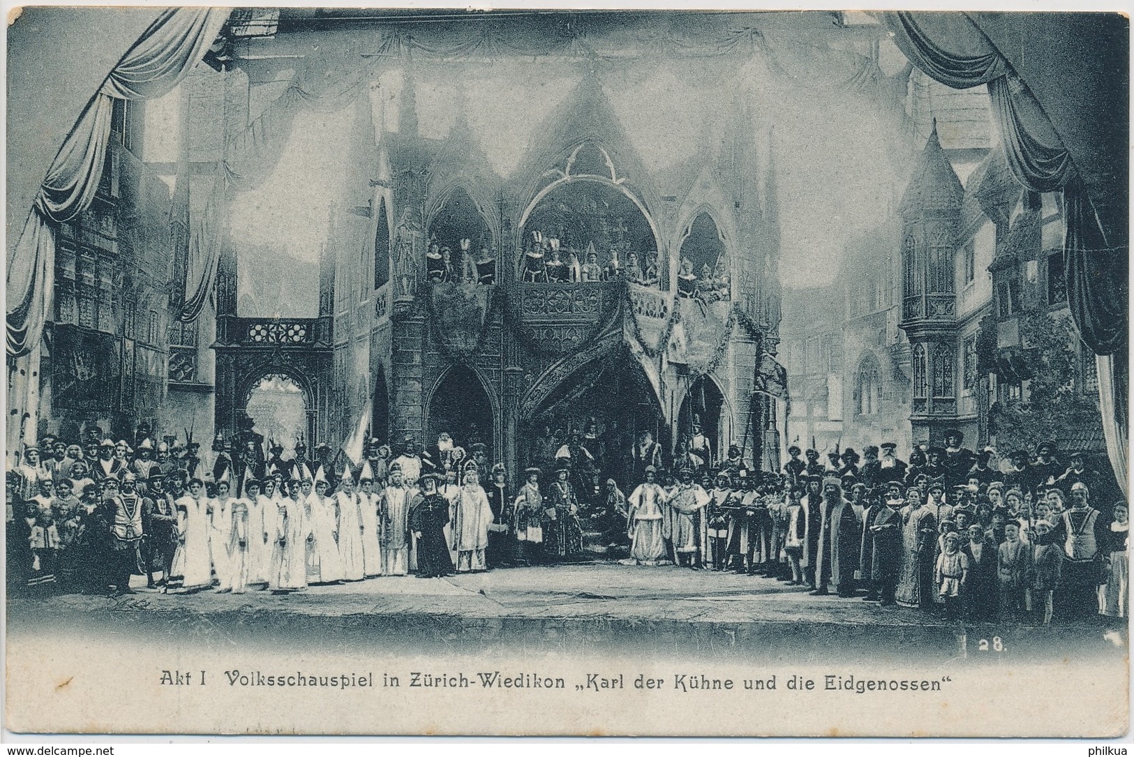 1906 - Volksschauspiel In Zürich Wiedikon - "Karl Der Kühne Und Die Eidgenossen" - Wiedikon