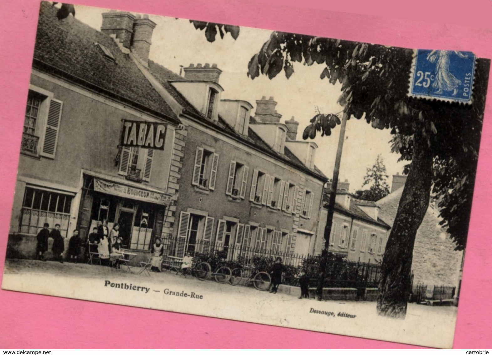 Dépt 77 - PONTHIERRY - Grande-Rue - Très Animée - Tabac BOURGEON - (Saint-Fargeau-Ponthierry) - Saint Fargeau Ponthierry