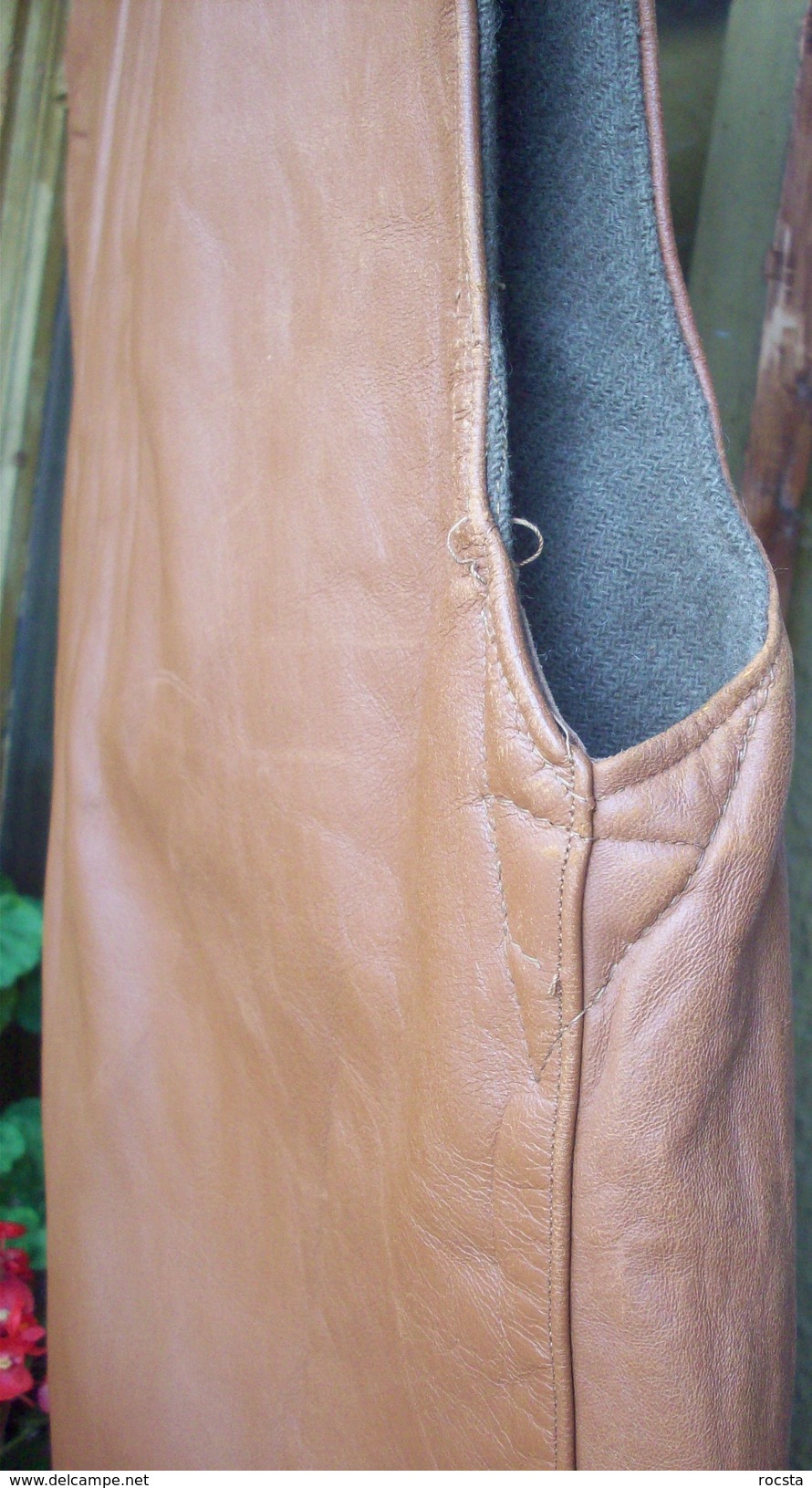 WW2 British Army thench leather vest Jerkin Size 3 - 1941 dated (original, NOT USED)