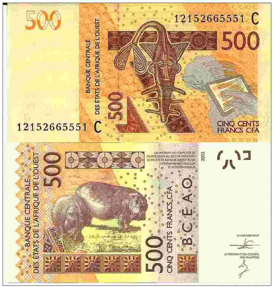 Burkina Faso 500 FRANCS - (2012) - Pick 500f - NEUF/UNC - Burkina Faso