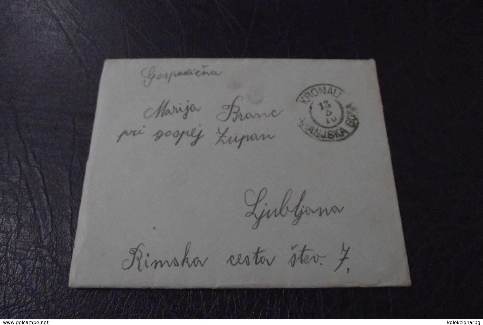 344. Letter Kronau Kranjska Gora - Ljubljana  1909. - Slowenien