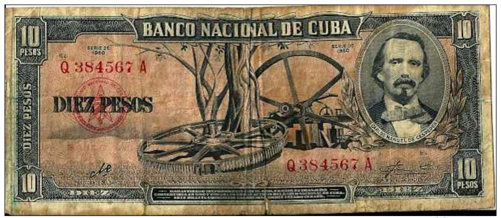 Cuba 10 PESOS Pick 88c (Sig Che Guevara) TB - Cuba