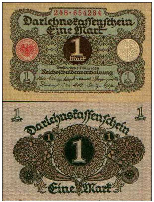 Allemagne - Germany 1 MARK 1920 - Pick 58 NEUF (UNC) - Administration De La Dette