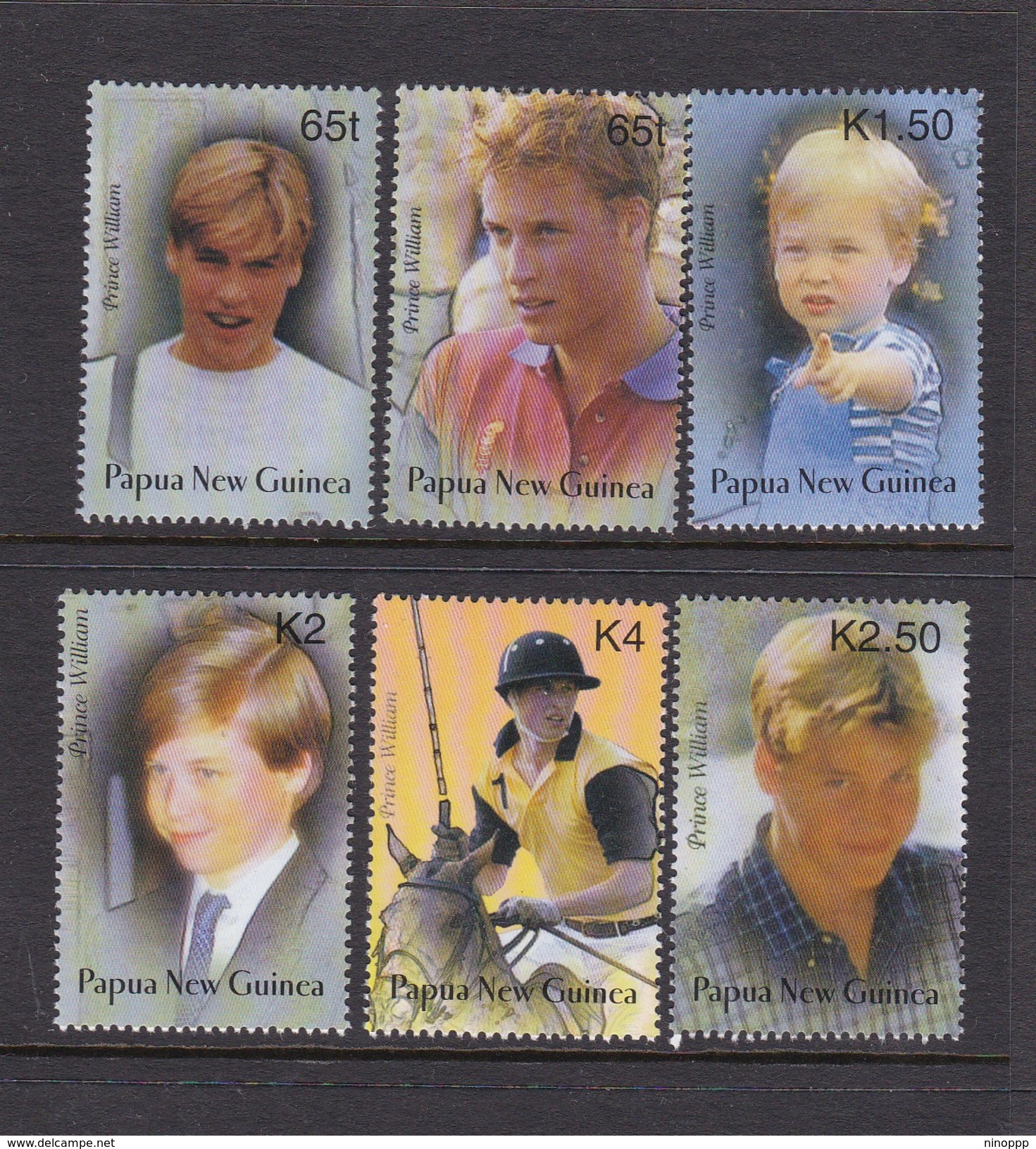 Papua New Guinea SG 969-974 2003 Prince William Birthday Mint Never Hinged Set - Papoea-Nieuw-Guinea