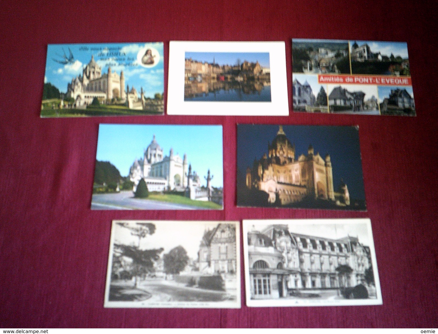 LOT  90 CARTES DE  POSTALES   °  DU CALVADOS  ( 14 )