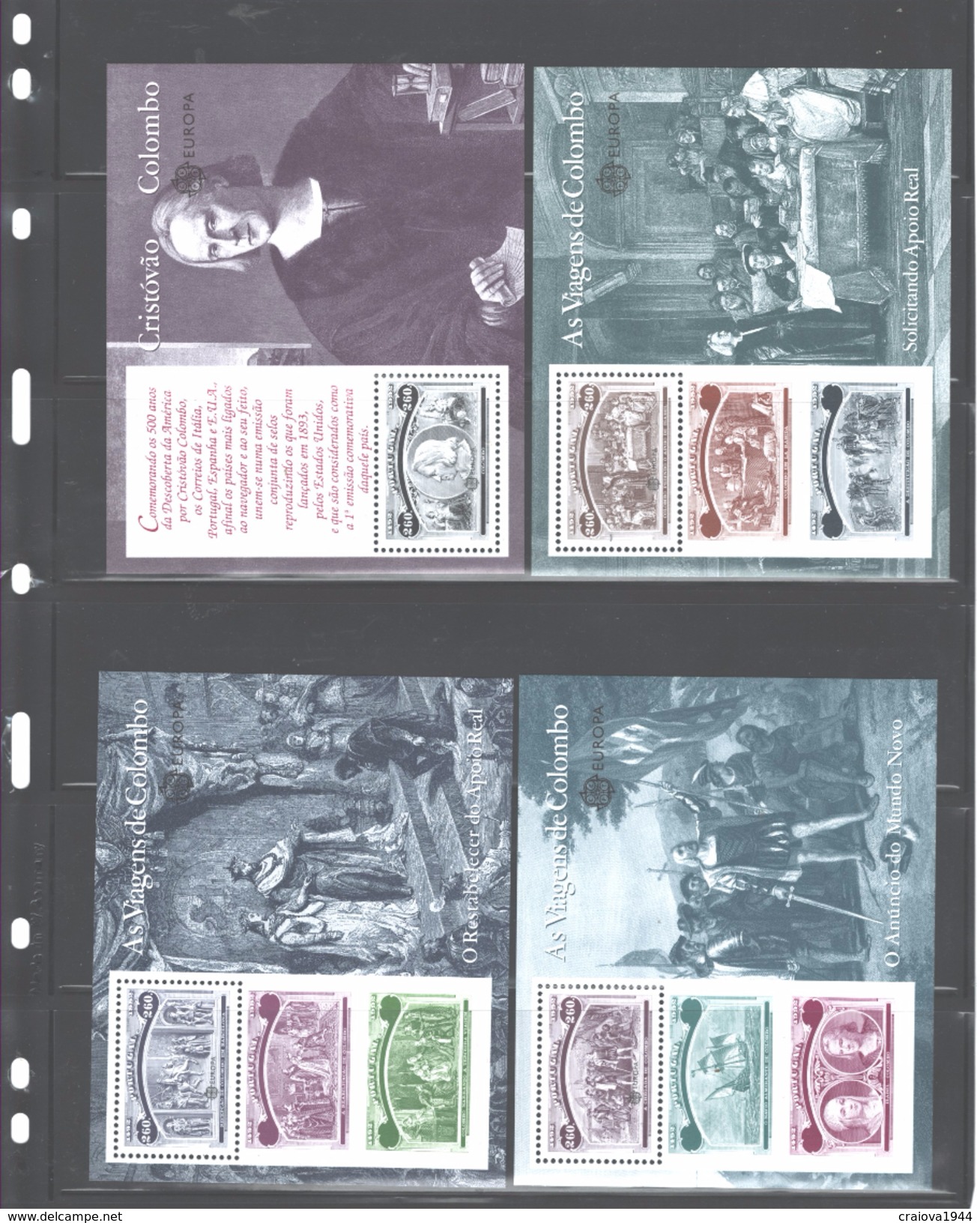 P&#x200B;ORTUGAL,1993 "EUROPA - CEPT  COLUMBUS" MSs#1917-1923 MNH - Nuevos