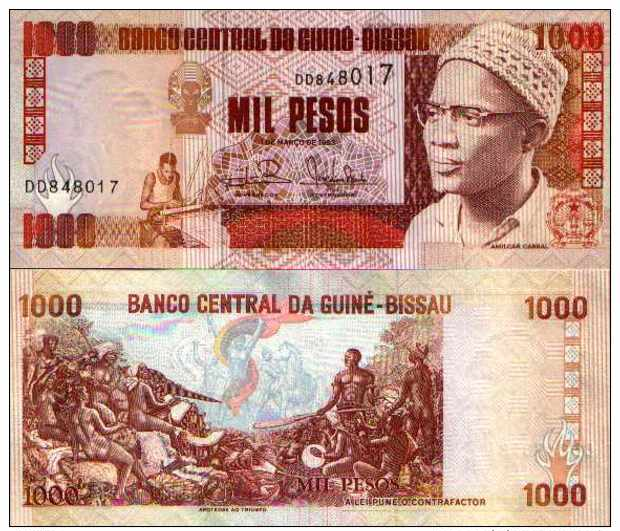 Guinée-Bissau 1000 PESOS 1993 - Pick 13b NEUF (UNC) - Guinea-Bissau