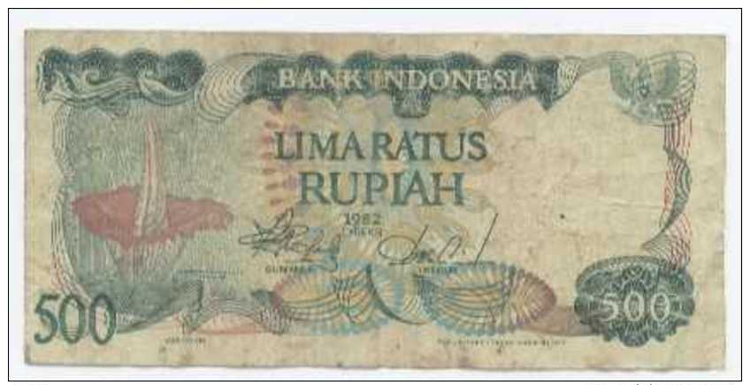 Indonésie - Indonesia 500 RUPIAH(1982)  Pick 121 TB+ - Indonésie