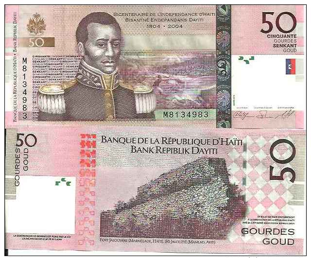 Haïti 50 GOURDES (2010) Pick 274c NEUF (UNC) - Haïti