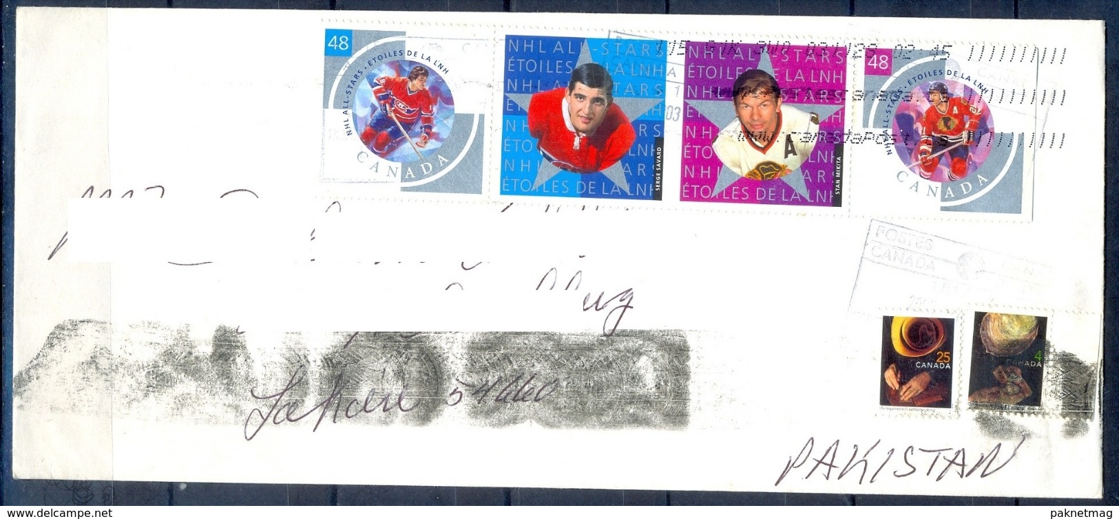 J425- Postal Used Cover. Posted From Canada To Pakistan. Sports. Games. - Other & Unclassified