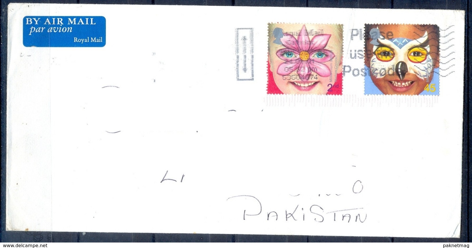 J465- Postal Used Cover. Posted From Great Britain England. UK To Pakistan. - Other & Unclassified