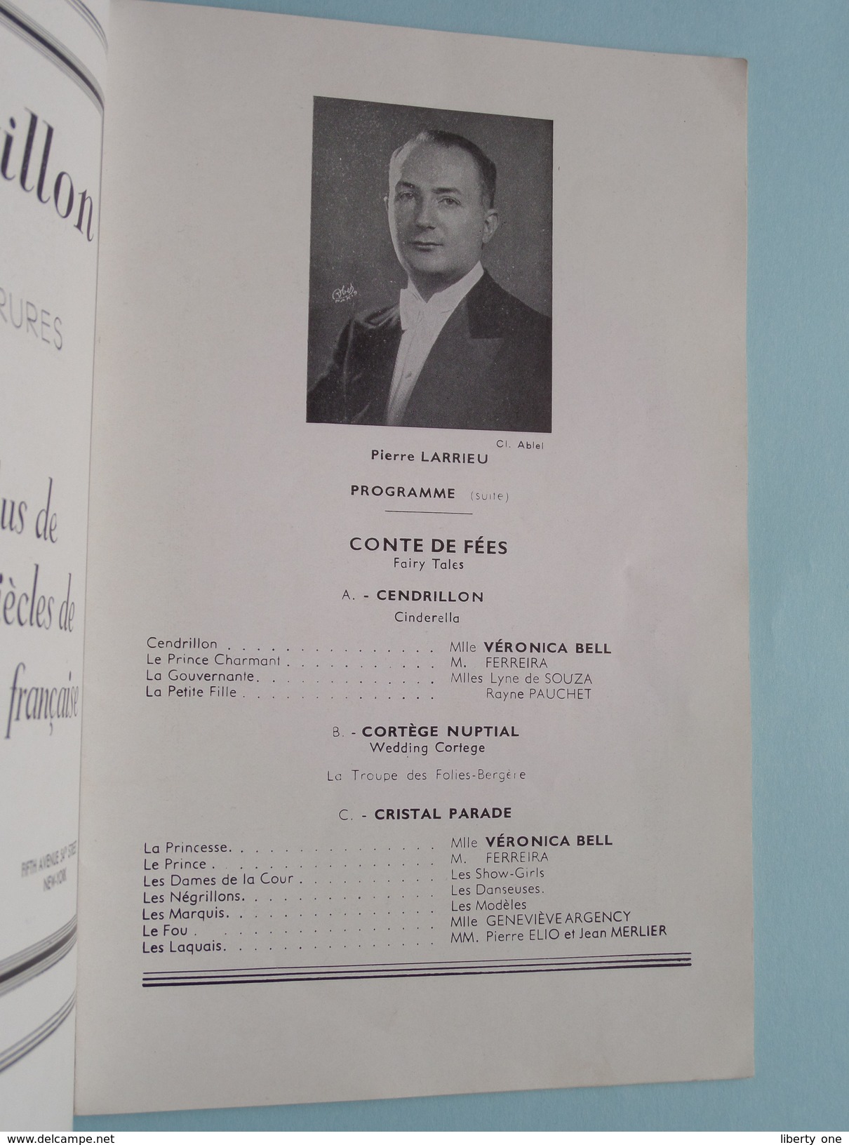 Livre D'OR des FOLIES BERGERE ( Bergère ) Anno 1949 ( Imp. Maison Rapide Paris 9 - zie foto details ) !!