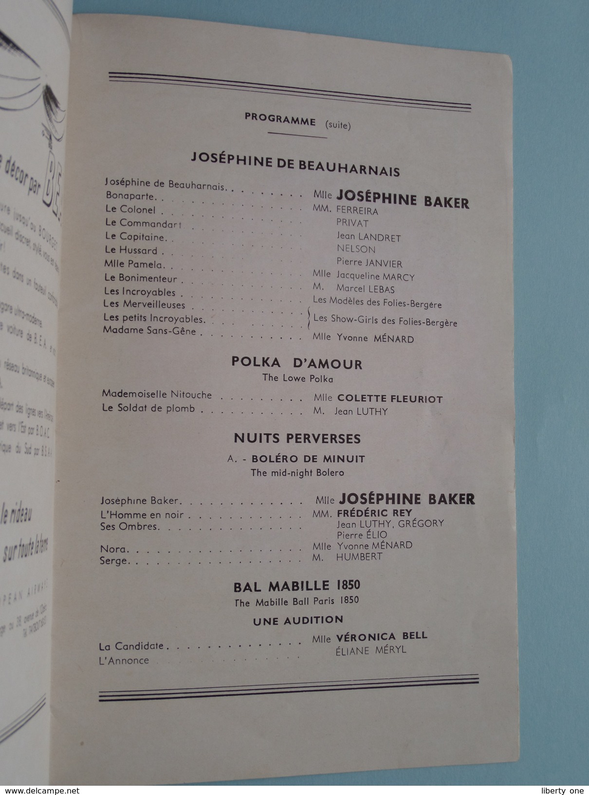 Livre D'OR des FOLIES BERGERE ( Bergère ) Anno 1949 ( Imp. Maison Rapide Paris 9 - zie foto details ) !!