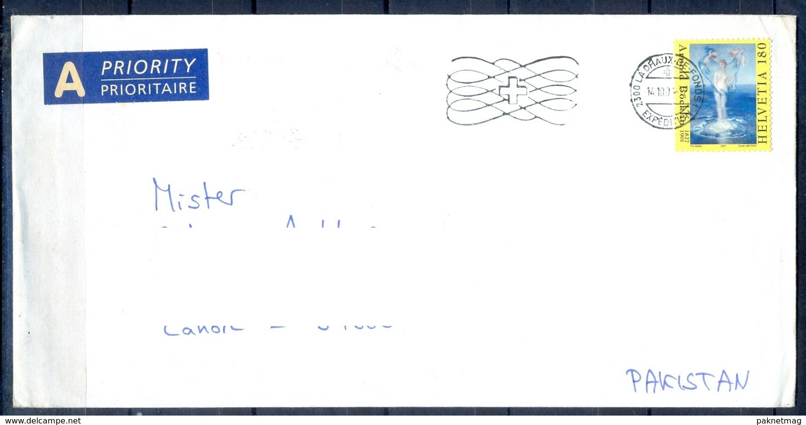J494- Postal Used Cover. Posted From Helvetia Switzerland To Pakistan. - Other & Unclassified