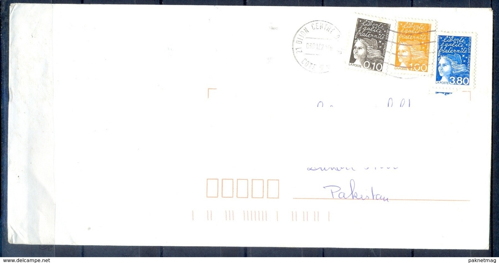 J511- Postal Used Cover. Posted From France To Pakistan. - Other & Unclassified