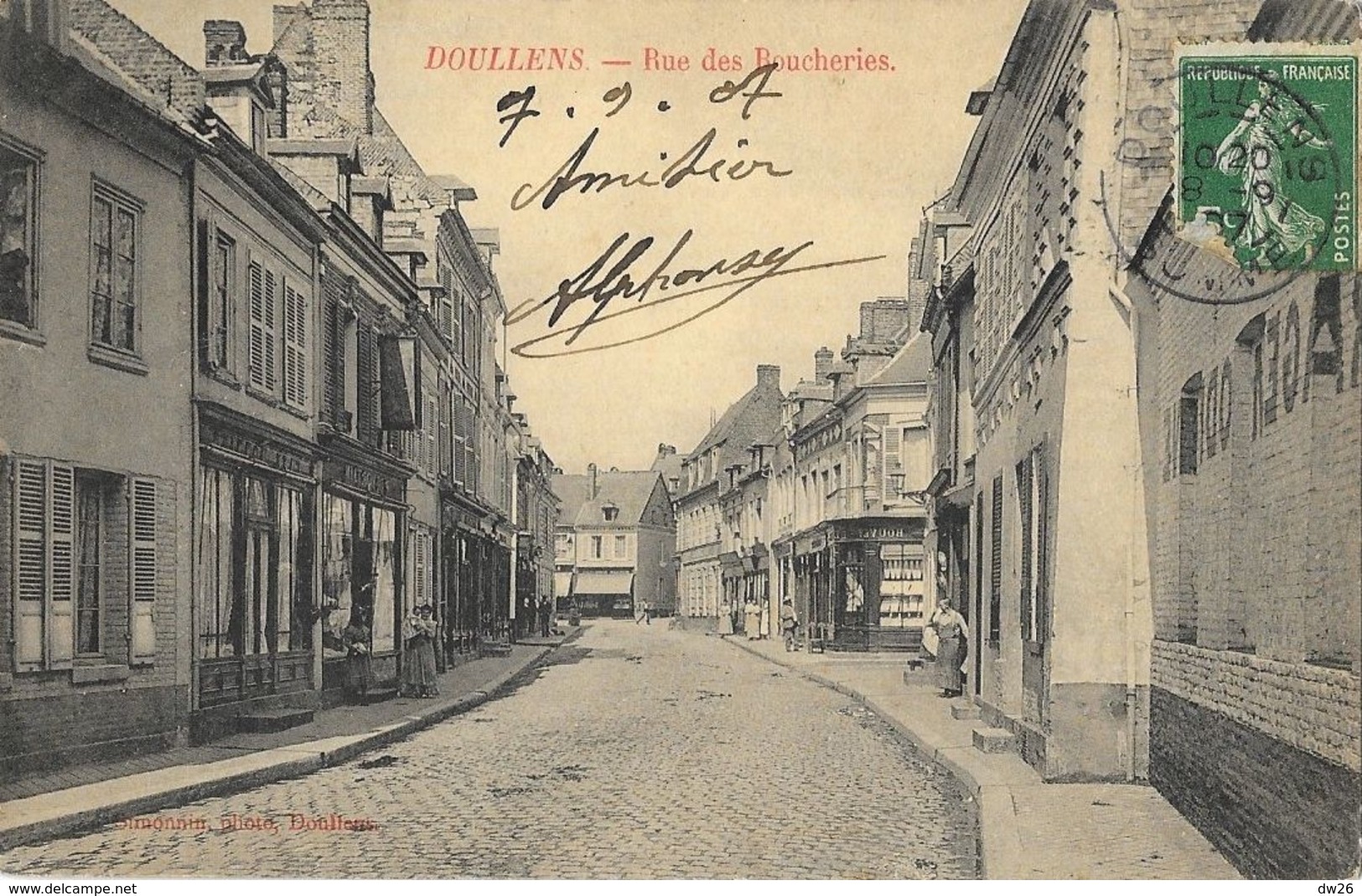 Doullens (Somme) - Rue Des Boucheries - Edition Simonnin - Doullens